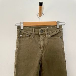 GAP Olive Skinny Jeans